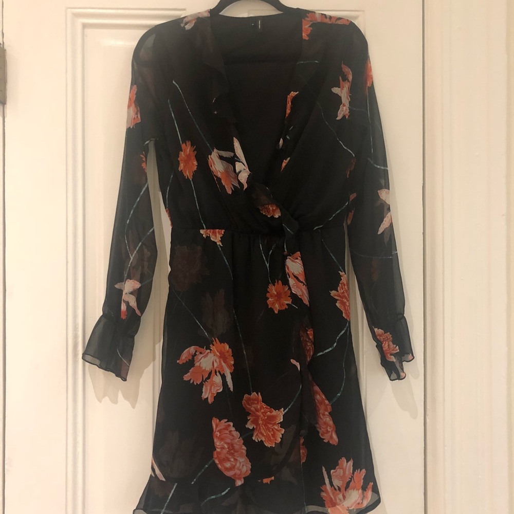 Vero Moda Floral Wrap Dress